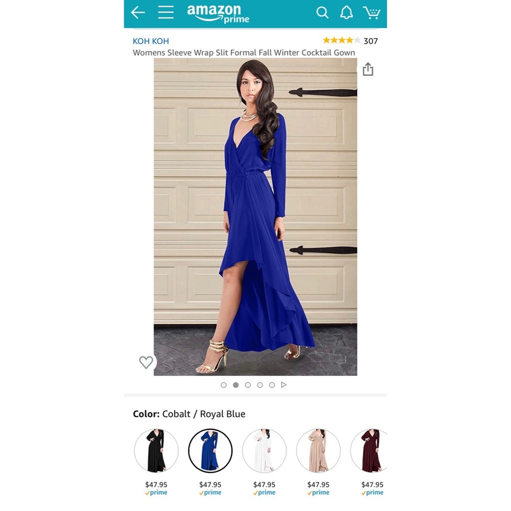 Wrap Slit Maxi Dress